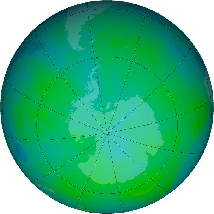 Ozone Map 1984-12-25